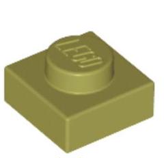 レゴ　6031105　プレート　1x1　オリーブグリーン　15個のサムネイル