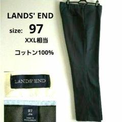 Lands' End ランズエンド ブラック スラックス サイズ97 XXL相当