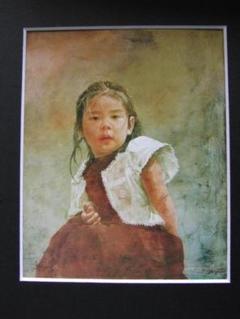 藤井 勉、イヴ、希少画集・額装画、新品高級額 額装付、状態良好