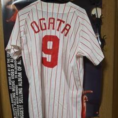 Carp ユニフォーム 背番号9 緒方孝一　Lサイズ Amazon.co.jp: 品 CARP 広島カープ 9番 緒方 孝市 引退記念