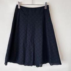 ローラアシュレイ フレアスカート 裏地あり ひざ丈 可愛い 上品 細身 女性