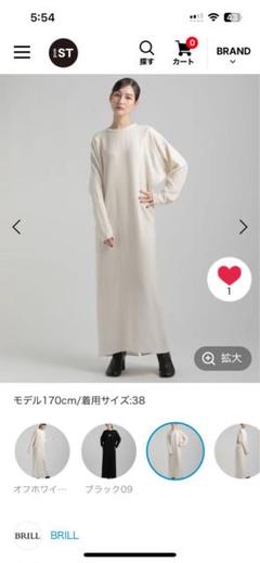 BRILL ダブルジョーゼットワンピース