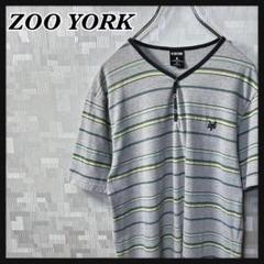 ズーヨーク ZOOYORK ボーダー 半袖 Tシャツ メンズ M US 古着
