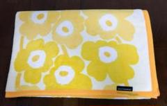 marimekko マリメッコ/毛布 ウニッコ柄 イエロー 140×200