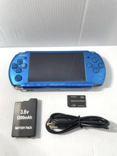 【動作品】SONY PSP-3000 バイブラント・ブルー 本体(付属品あり)②