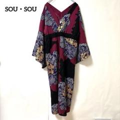 ソウソウ【M】京都 モスリン ゆかたみたて衣 芍薬