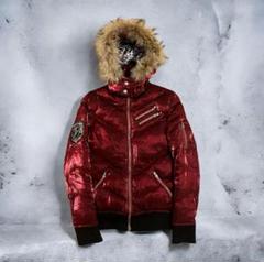 fur leopard down jacket y2k 00s archive - メルカリ