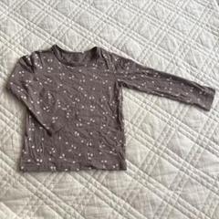 長袖ロンT チェリー　さくらんぼ柄　西松屋　くすみカラー　秋服　保育園着