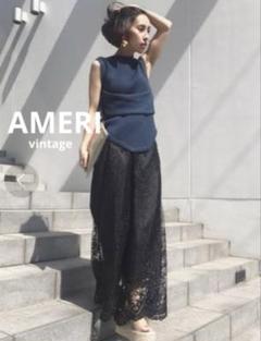 美品　Ameri Vintage アメリ ブラック シアートップス Ameri VINTAGE（シャツ/ブラウス(半袖/袖なし)）のフリマ