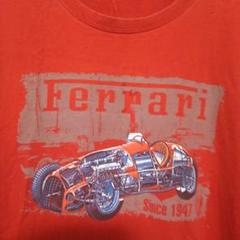 Ferrari 半袖Tシャツ 赤色 オーバーサイズ