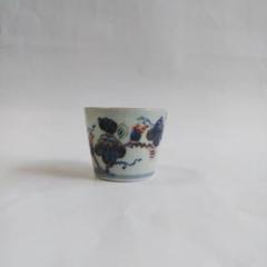 古伊万里焼  蕎麦猪口  撫子文  4客 S-200 古伊万里 KOIMARI 染付 幾何格子文 蕎麦猪口 | imarimaru