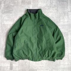 LANDS'END ナイロンシェルジャケット XXL グリーン シンチラ