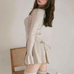 【新品】ANDMARY♡Nina flare mini skirt(BLK)