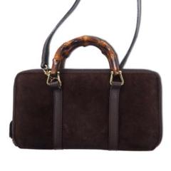 GUCCI 2WAY バンブー ショルダー ウォレット 長財布 ブラウン