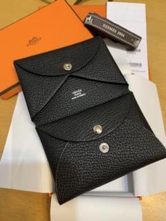 未使用新品/匿名配送☆エルメス☆カルヴィ HERMES エルメス カルヴィデュオヴェルソ シェーブル グリ
