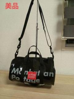 Manhattan Portage ミニボストン　エナメル　BLACK