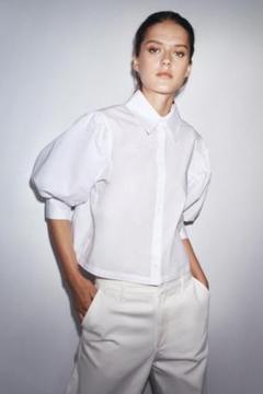 【タグ付き新品】ZARA ZW COLLECTION ポプリンシャツ XLのサムネイル