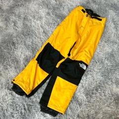 ザ・ノース・フェイス　スノーパンツ　黄色　日本製　スキー　スノーボード(L)