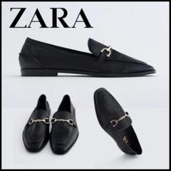 新品未使用 ZARA バックル付きレザーモカシン 24cm 2025年最新】zara バックル付きレザーモカシンの人気アイテム