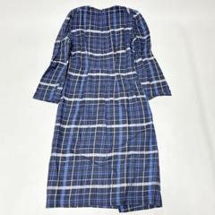 MARELLA マレーラ ロングワンピース チェック柄 ミディ丈 長袖 MARELLA マレーラ ロングワンピース チェック柄 ミディ丈 長袖
