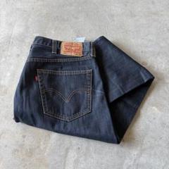 【希少38×30】Levi's 501ワイドシルエット古着テーパードデニム真紺