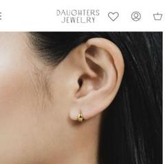 ⭐︎PURPLE DAUGHTERSJEWELRY ゴールドフープピアス ⭐︎PURPLE DAUGHTERSJEWELRY ゴールドフープピアス
