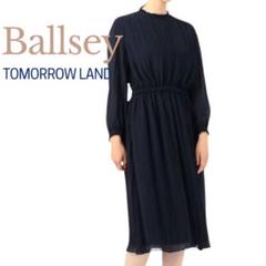 Ballsey / TOMORROWLAND】プリーツ ワンピース ネイビー - メルカリ