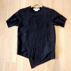 極美品 22SS⭐️コムデギャルソン 半袖Tシャツ 裁断再構築 ブラック M COMME des GARCONS - コムデギャルソンシャツ 22SS FI-B031