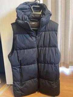 未使用　AZUL by moussy フード付きダウンベスト XLブラック 2025年最新】AZUL by moussy フード：フードあり ダウンベスト