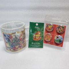 ポケモンセンター 2003 クリスマス マグカップ ピンバッジ マグネット