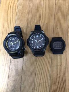 G-SHOCK デジアナ・デジタル電波ソーラー腕時計 3点セット