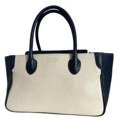 極美品 ADMJ ハンドバッグ ミニトート シボ革 底鋲 ゴールド金具
