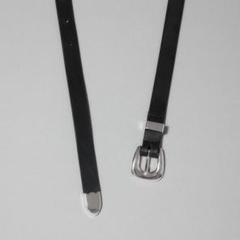 高級✨　イタリアンレザー　ベルト　ブラック　ハンドメイド　モード　牛革　本革