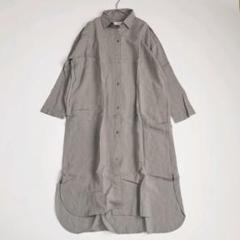 24SS 完売品✨ エヴァムエヴァ bamboo linen シャツワンピース