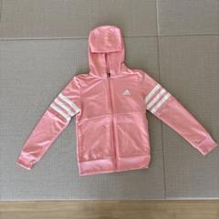 adidas パーカー　ピンク　ジュニア150センチ