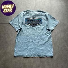 archive grunge piko t-shirt light blue