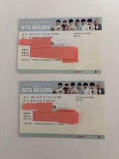 防弾少年団(BTS) - BTS チケット　半券 BTS 防弾少年団 バンタン BEGINS チケット 半券 2枚 - メルカリ