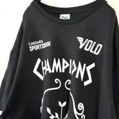 デルタ VOLO チャンピオンズ Tシャツ XL ブラック 黒 古着