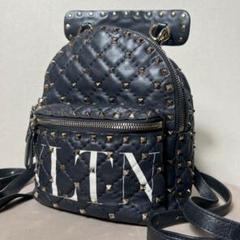 ✨美品✨ヴァレンティノ VLTNスタッズ リュック 黒 キルティング