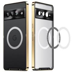 Pixel 7用 バンパー 半透明 クリア背面カバー付き ワイヤレス充電対応