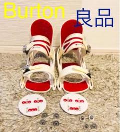 Burton バートン ビンディング バインディング 白 赤 ミディアム M