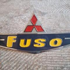 丸九曜 フソー　FUSO バスマーク　レトロ　当時物　大型バスマーク 丸九曜様専用 フソー FUSO バスマーク レトロ 当時物 大型バス