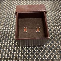 アガット agate ルビー ピアス 美品
