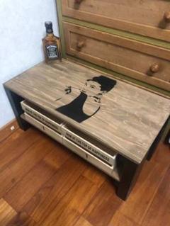 木目調 シンプルオシャレテーブル