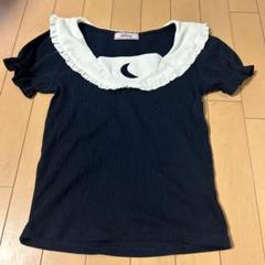 アンクルージュ　半袖ニット　ネイビー