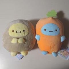 すみっコぐらし 野菜になりきりたぴおかぬいぐるみ にんじん じゃがいも2種セット