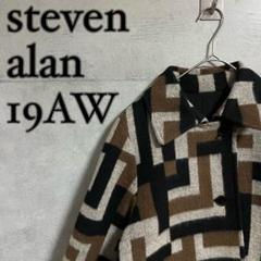 美品】steven alan 19AW 総柄 デザイン ステンカラーコート