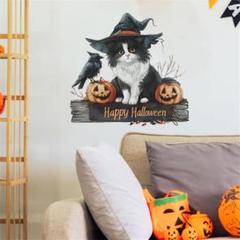 ウォールステッカー 猫 ハロウィン 装飾 飾り DIY