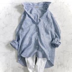 美品 ドゥーズィエムクラス リネン ワイヤーウォッシュシャツ