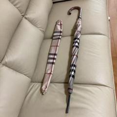 新品タグ付■バーバリー 日本製 カバー付■ノバチェック紳士長傘(雨傘)65cm
